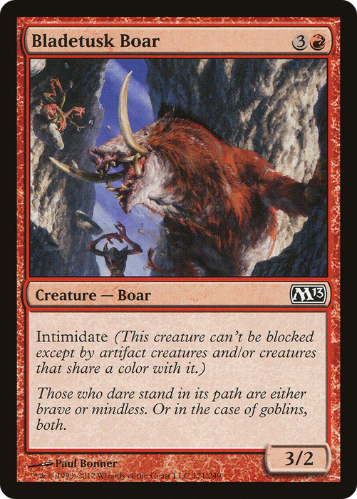 Bladetusk Boar (M13-121) - common - Foil