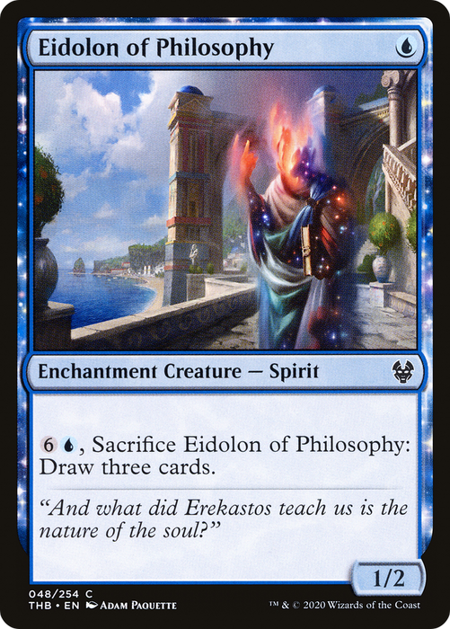 Eidolon of Philosophy (THB-048) - common: (enchantment)