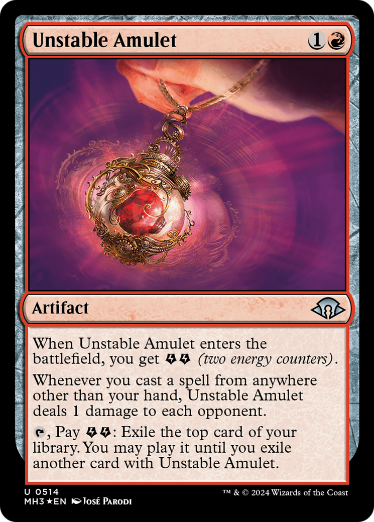 Unstable Amulet (MH3-514) - uncommon - Foil
