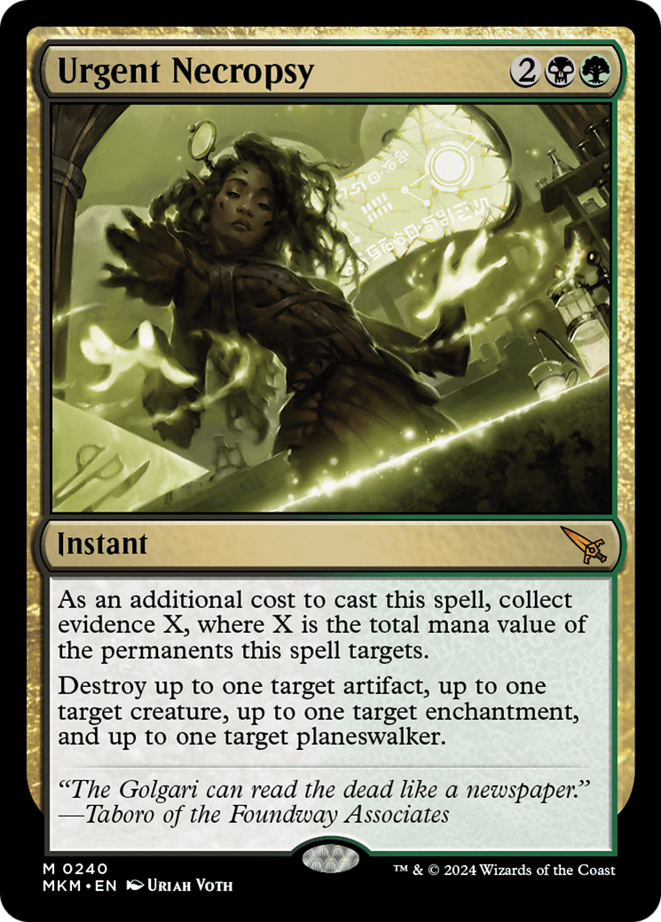 Urgent Necropsy (MKM-240) - mythic - Foil