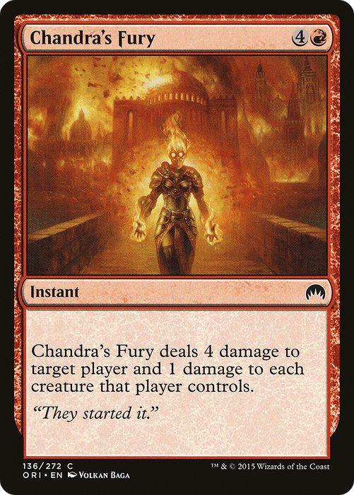 Chandra's Fury (ORI-136) - common