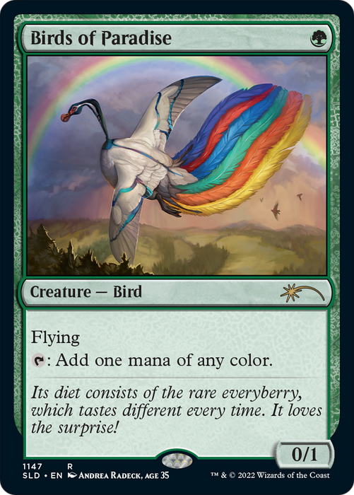 Birds of Paradise (SLD-1147) - rare - Foil