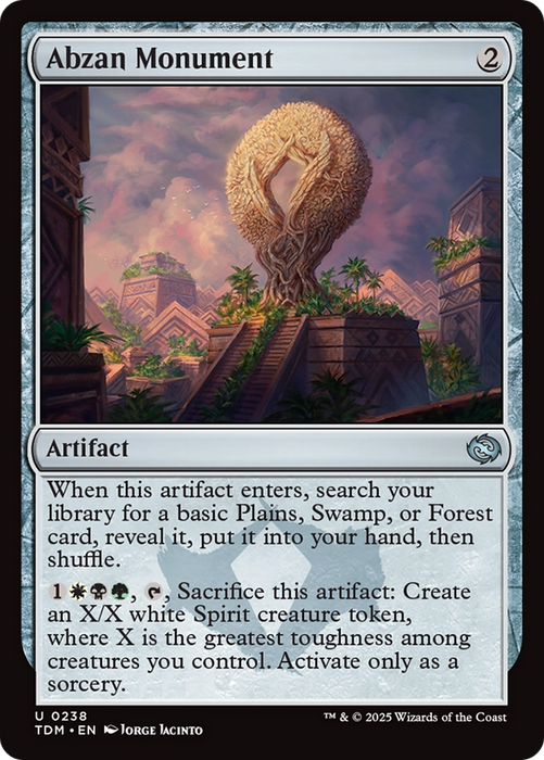 Abzan Monument (TDM-238) - uncommon - Foil