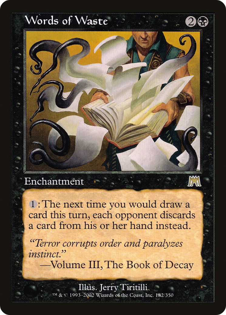 Words of Waste (ONS-182) - rare - Foil