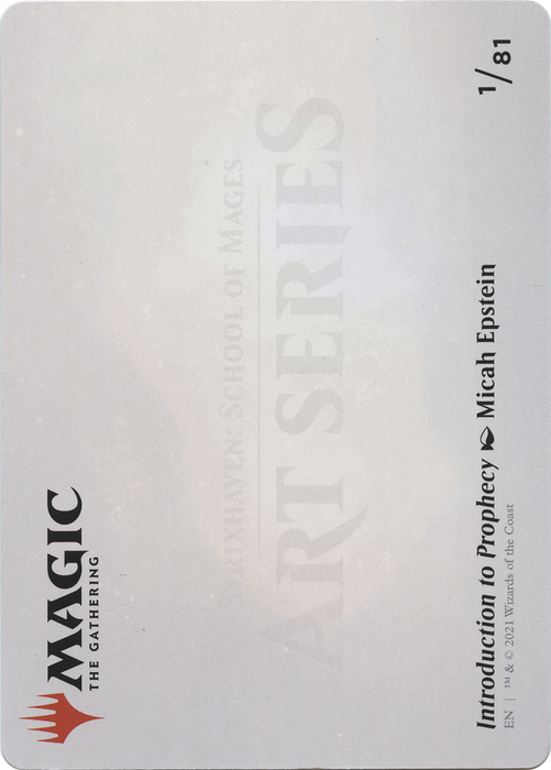 Introduction to Prophecy // Introduction to Prophecy (ASTX-001) - common (Borderless) - Foil