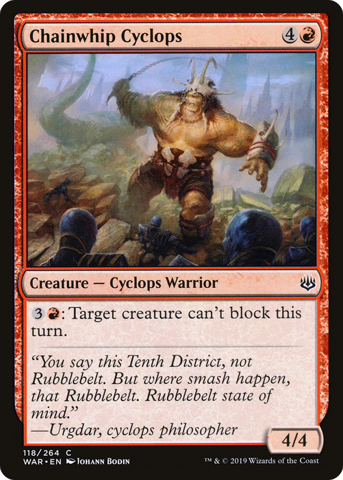 Chainwhip Cyclops (WAR-118) - common - Foil