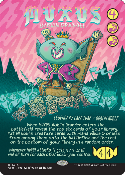 Muxus, Goblin Grandee (SLD-1314) - rare (Borderless)