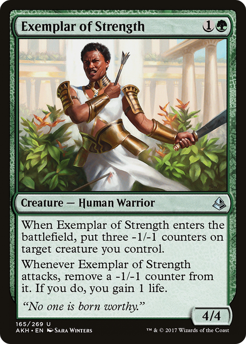 Exemplar of Strength (AKH-165) - uncommon - Foil