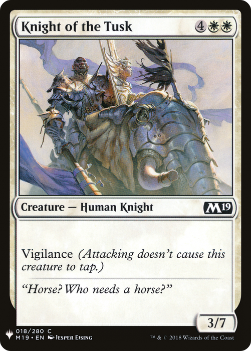 Knight of the Tusk (LIST-M19-18) - common
