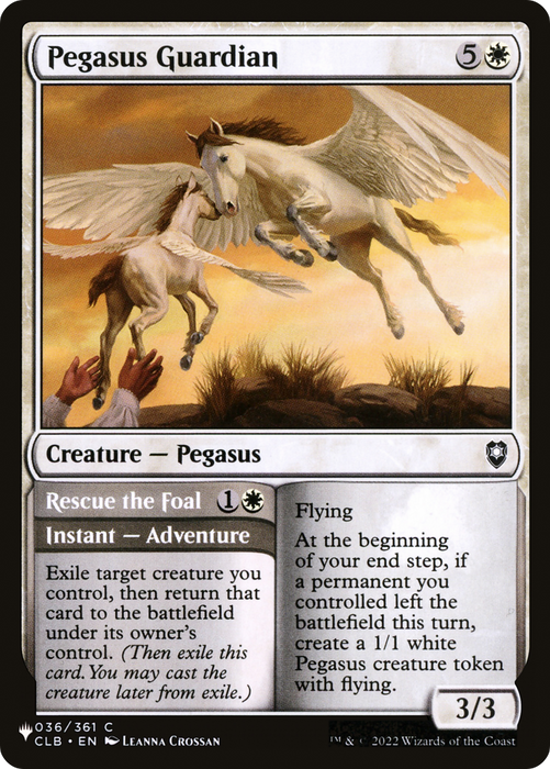 Pegasus Guardian // Rescue the Foal (LIST-CLB-36) - common