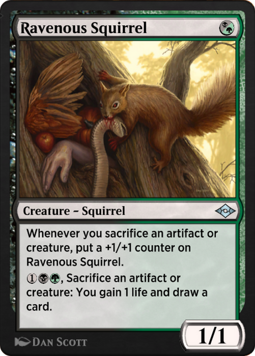 Ravenous Squirrel (J21-728) - uncommon