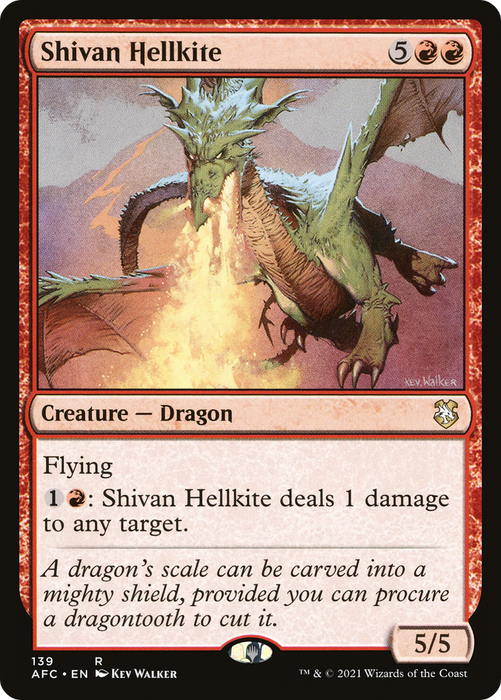 Shivan Hellkite (AFC-139) - rare