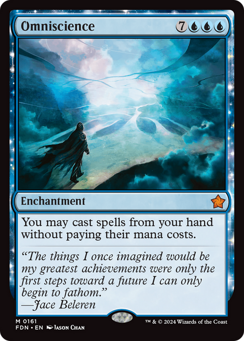 Omniscience (FDN-161) - mythic: (nyxtouched) - Foil