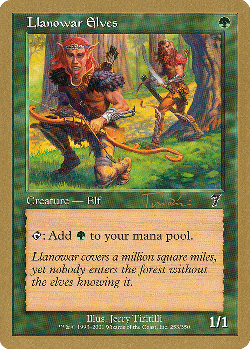 Llanowar Elves (WCD-JT253) - common