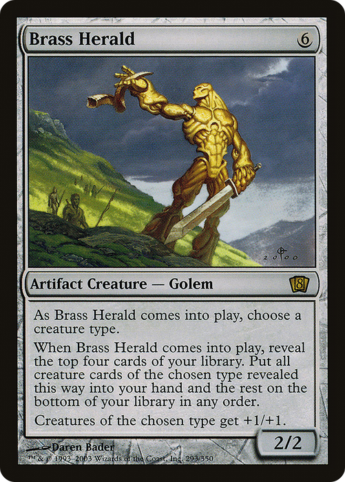 Brass Herald (8ED-293★) - rare - Foil