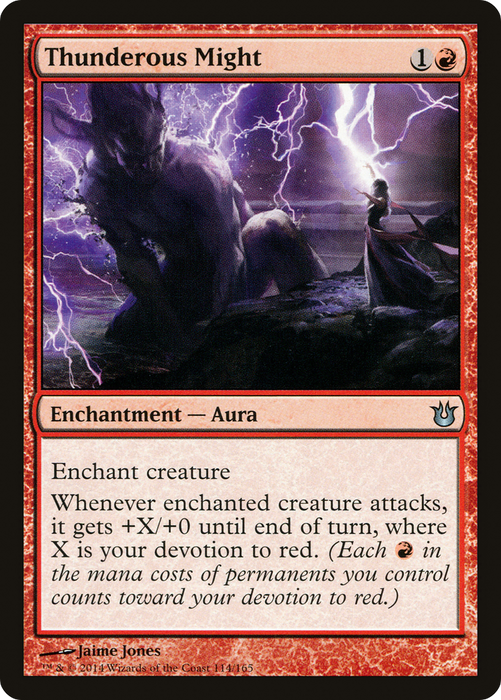 Thunderous Might (BNG-114) - uncommon - Foil