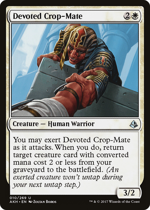 Devoted Crop-Mate (AKH-010) - uncommon - Foil