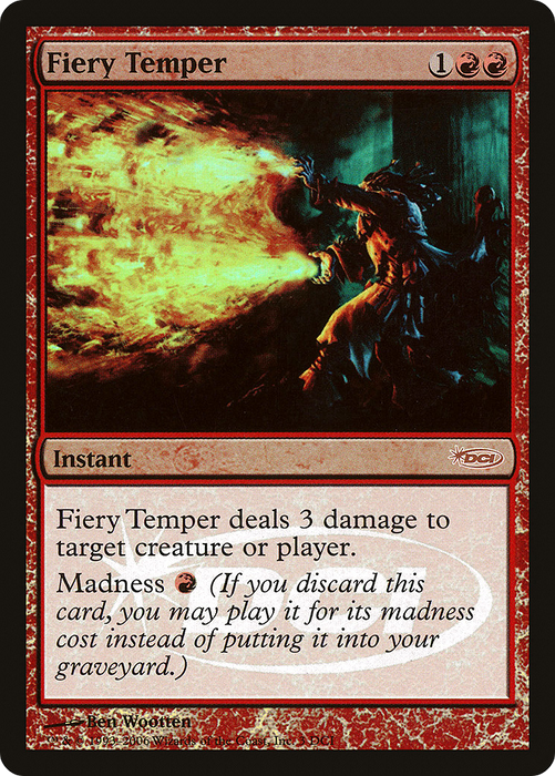 Fiery Temper (WPN-003) - rare - Foil