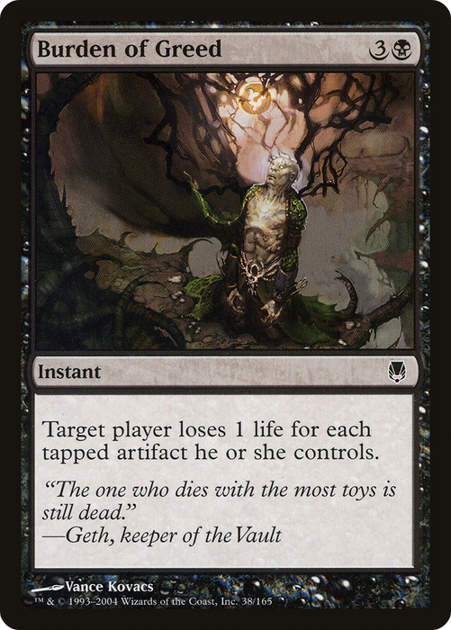 Burden of Greed (DST-038) - common - Foil