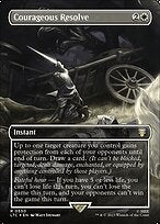 Courageous Resolve (LTC-550) - rare (Borderless) - Foil