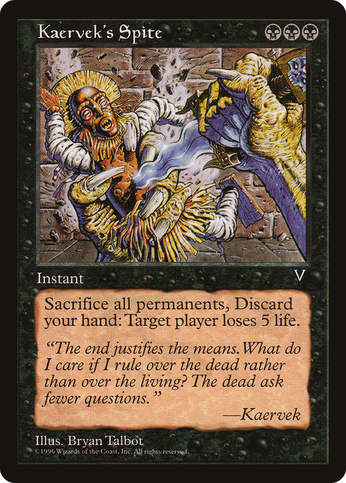 Kaervek's Spite (VIS-063) - rare