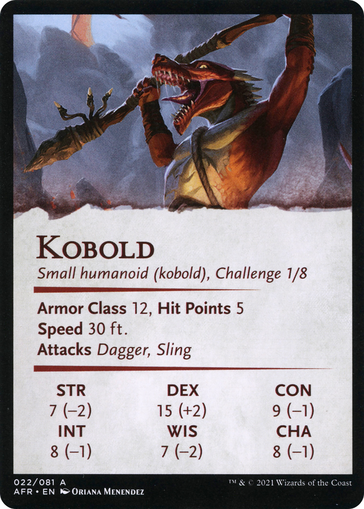 Minion of the Mighty // Kobold (AAFR-022) - common (Borderless) - Foil