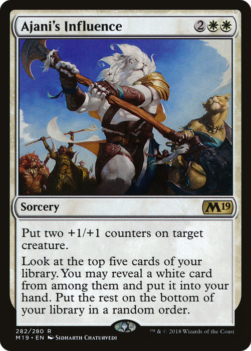 Ajani's Influence (M19-282) - rare