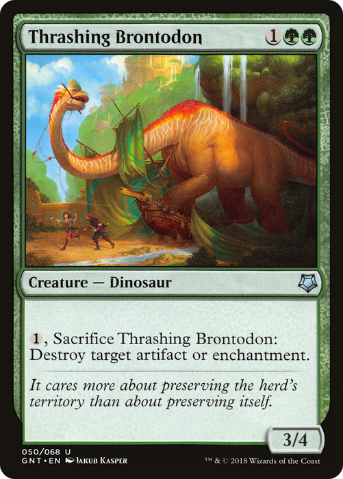 Thrashing Brontodon (GNT-050) - uncommon