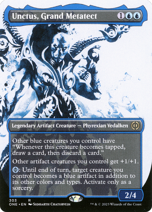 Unctus, Grand Metatect (ONE-303) - rare: (Showcase) (Borderless) - Foil