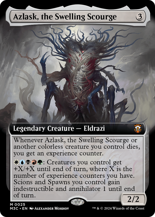 Azlask, the Swelling Scourge (M3C-025) - mythic: (Extended Art)