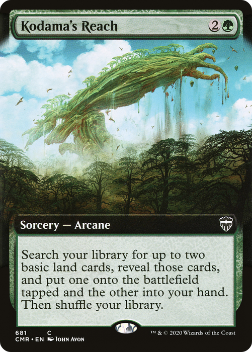 Kodama's Reach (CMR-681) - common: (Extended Art) - Foil