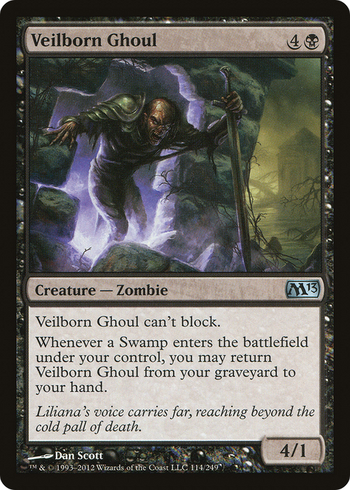 Veilborn Ghoul (M13-114) - uncommon - Foil