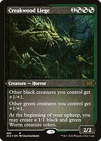 Creakwood Liege (2X2-482) - rare - Etched Foil