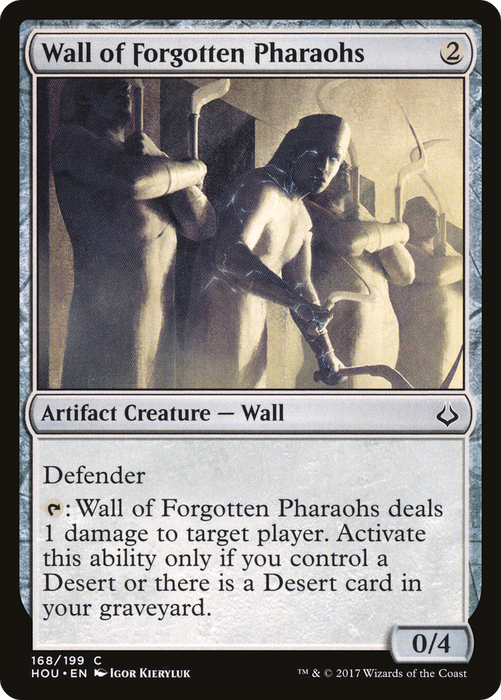 Wall of Forgotten Pharaohs (HOU-168) - common - Foil