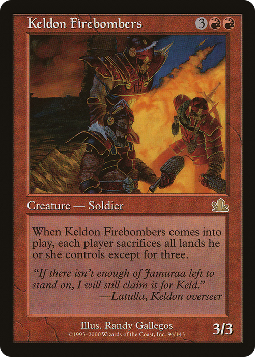 Keldon Firebombers (PCY-094) - rare - Foil