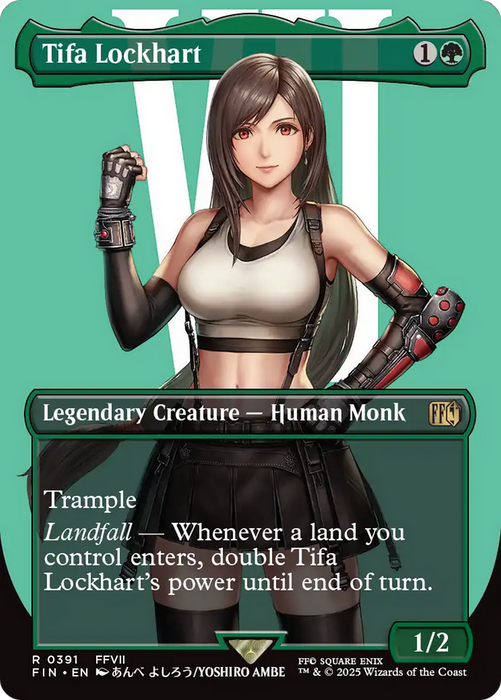 Tifa Lockhart (FIN-391) - rare (Borderless) - Foil