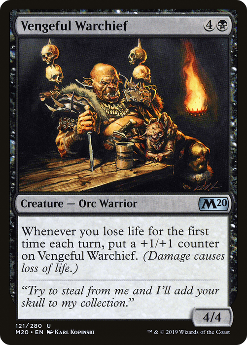 Vengeful Warchief (M20-121) - uncommon - Foil