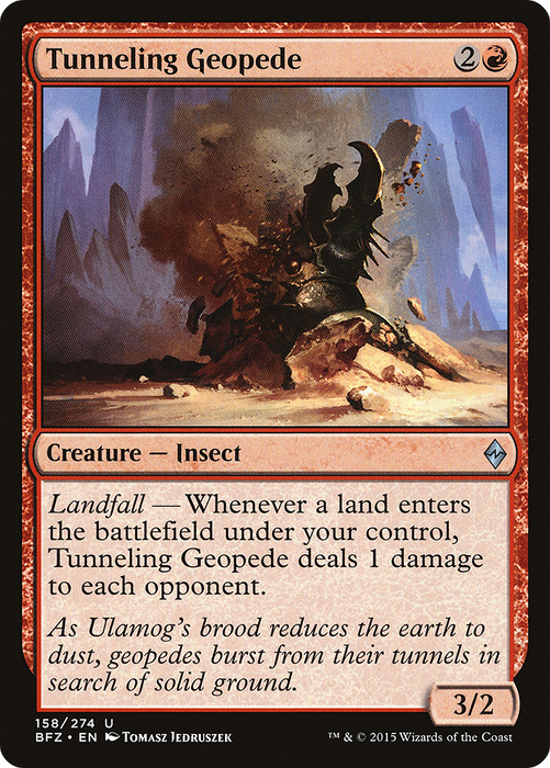Tunneling Geopede (BFZ-158) - uncommon