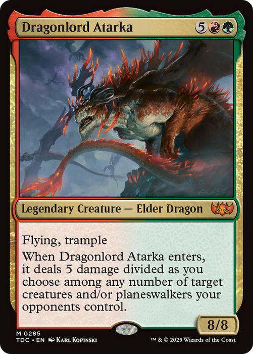 Dragonlord Atarka (TDC-285) - mythic