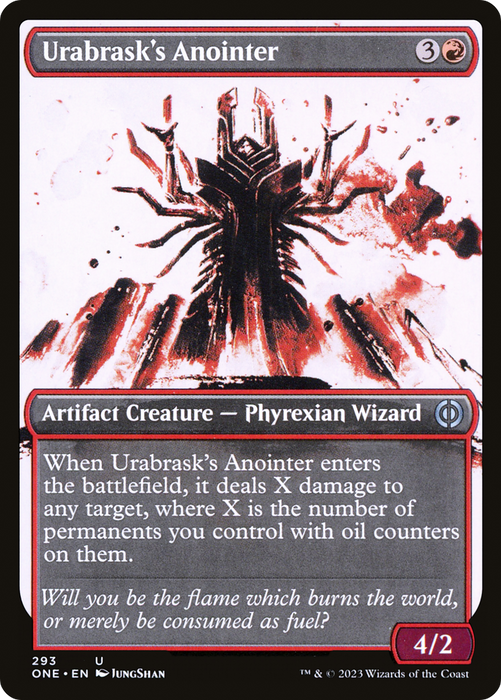 Urabrask's Anointer (ONE-293) - uncommon: (Showcase) - Foil