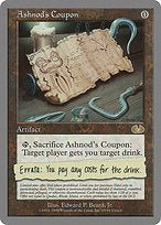 Ashnod's Coupon (UGL-069) - rare
