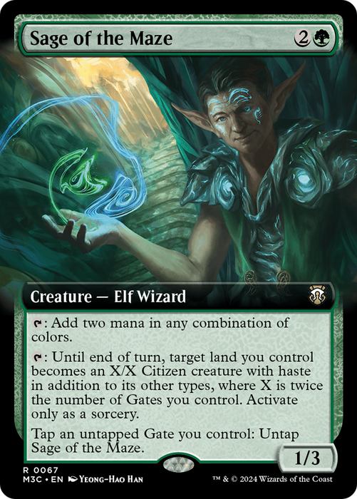 Sage of the Maze (M3C-067) - rare: (Extended Art)