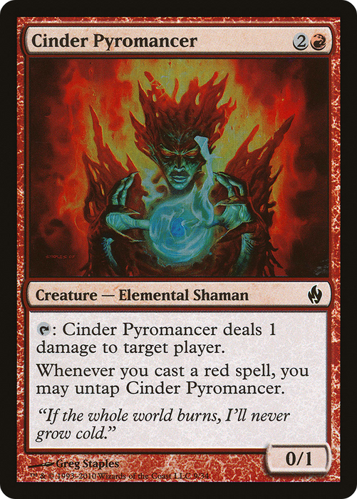 Cinder Pyromancer (PD2-009) - common - Foil