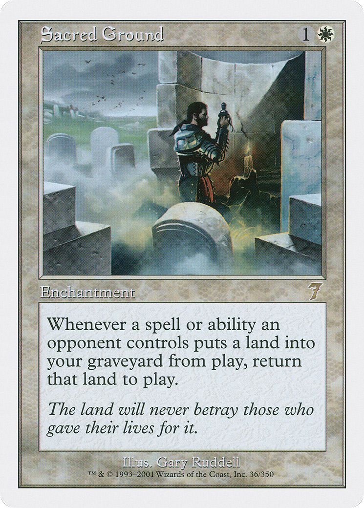 Sacred Ground (7ED-036) - rare