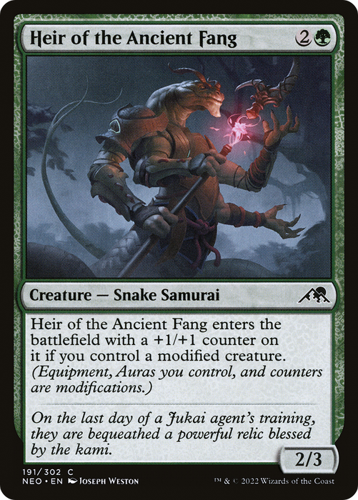 Heir of the Ancient Fang (NEO-191) - common - Foil