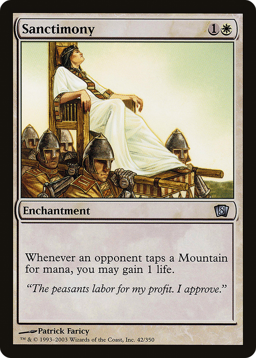 Sanctimony (8ED-42★) - uncommon - Foil