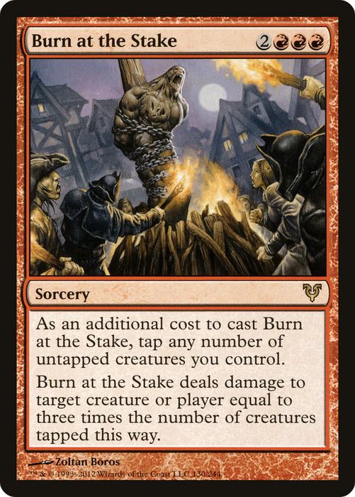 Burn at the Stake (AVR-130) - rare - Foil