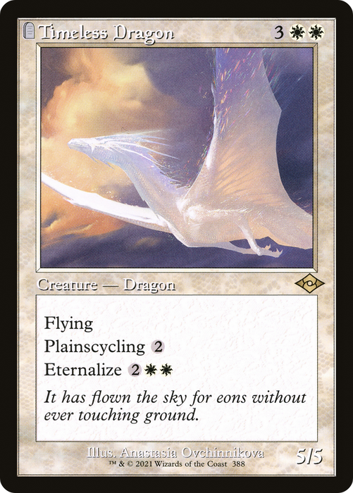 Timeless Dragon (MH2-388) - rare: (tombstone) - Etched Foil