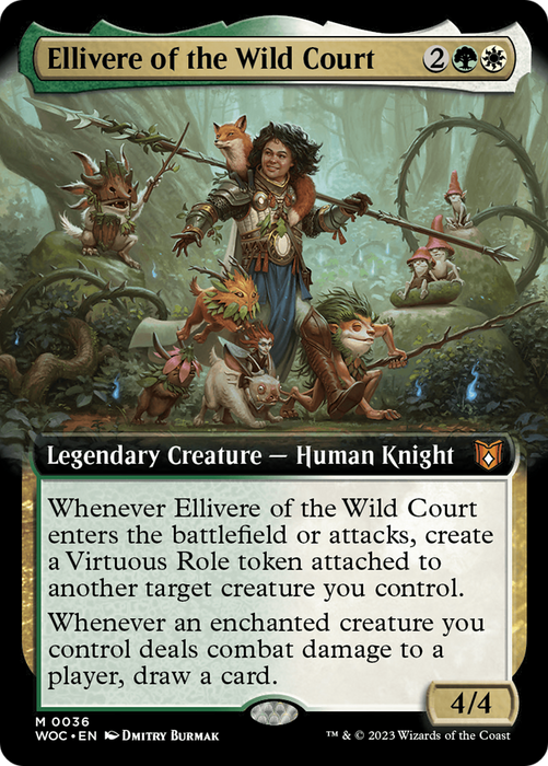 Ellivere of the Wild Court (WOC-036) - mythic: (Extended Art) - Foil