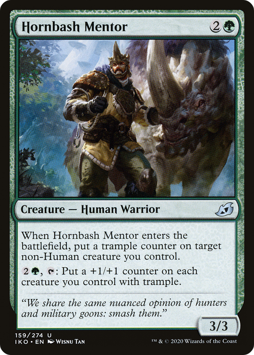 Hornbash Mentor (IKO-159) - uncommon